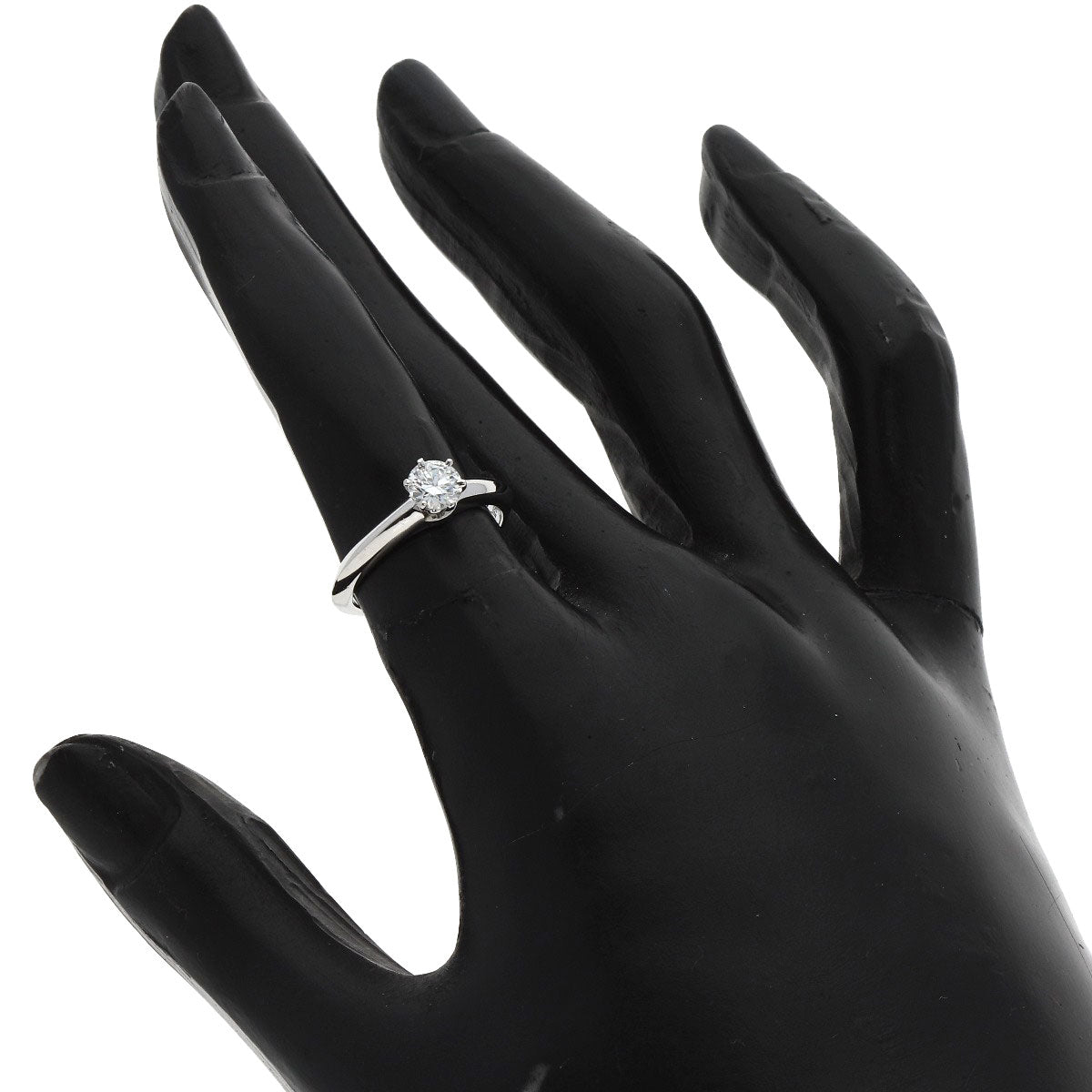 TIFFANY&Co. Solitaire 1P Diamond Ring Platinum PT950 Ladies [Used]