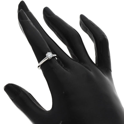 TIFFANY&Co. Solitaire 1P Diamond Ring Platinum PT950 Ladies [Used]