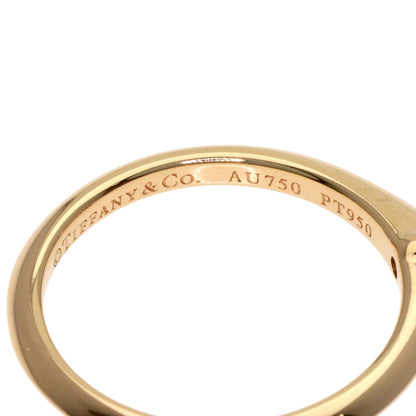 TIFFANY&Co. Solitaire Diamond Ring K18 Pink Gold PT950Ladies [Used]