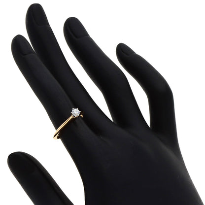 TIFFANY&Co. Solitaire Diamond Ring K18 Pink Gold PT950Ladies [Used]