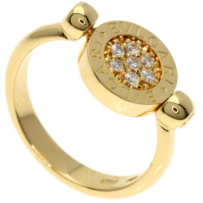 BVLGARI BVLGARI BVLGARI Flip Diamond Ring K18 Yellow Gold Ladies [Used]