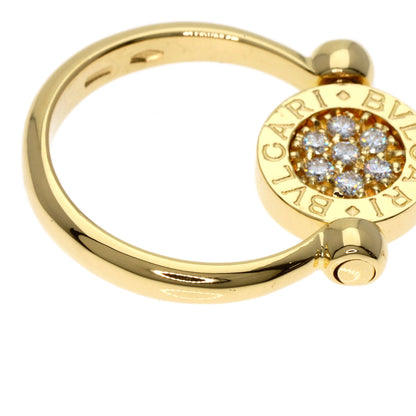BVLGARI BVLGARI BVLGARI Flip Diamond Ring K18 Yellow Gold Ladies [Used]
