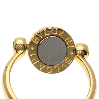 BVLGARI BVLGARI BVLGARI Flip Diamond Ring K18 Yellow Gold Ladies [Used]