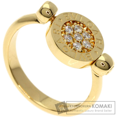 BVLGARI BVLGARI BVLGARI Flip Diamond Ring K18 Yellow Gold Ladies [Used]