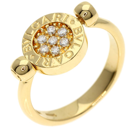 BVLGARI BVLGARI BVLGARI Flip Diamond Ring K18 Yellow Gold Ladies [Used]