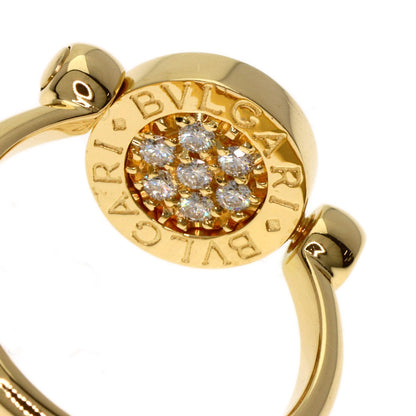 BVLGARI BVLGARI BVLGARI Flip Diamond Ring K18 Yellow Gold Ladies [Used]