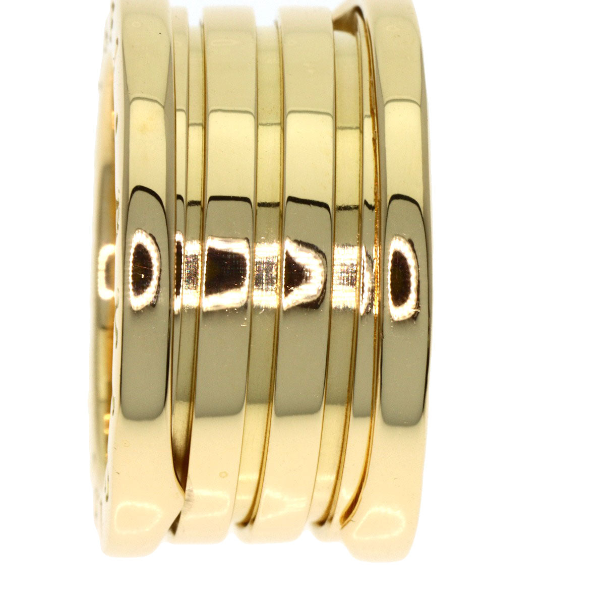 BVLGARI B.zero1 4 Band #53 Ring K18 Yellow Gold Ladies [Used]