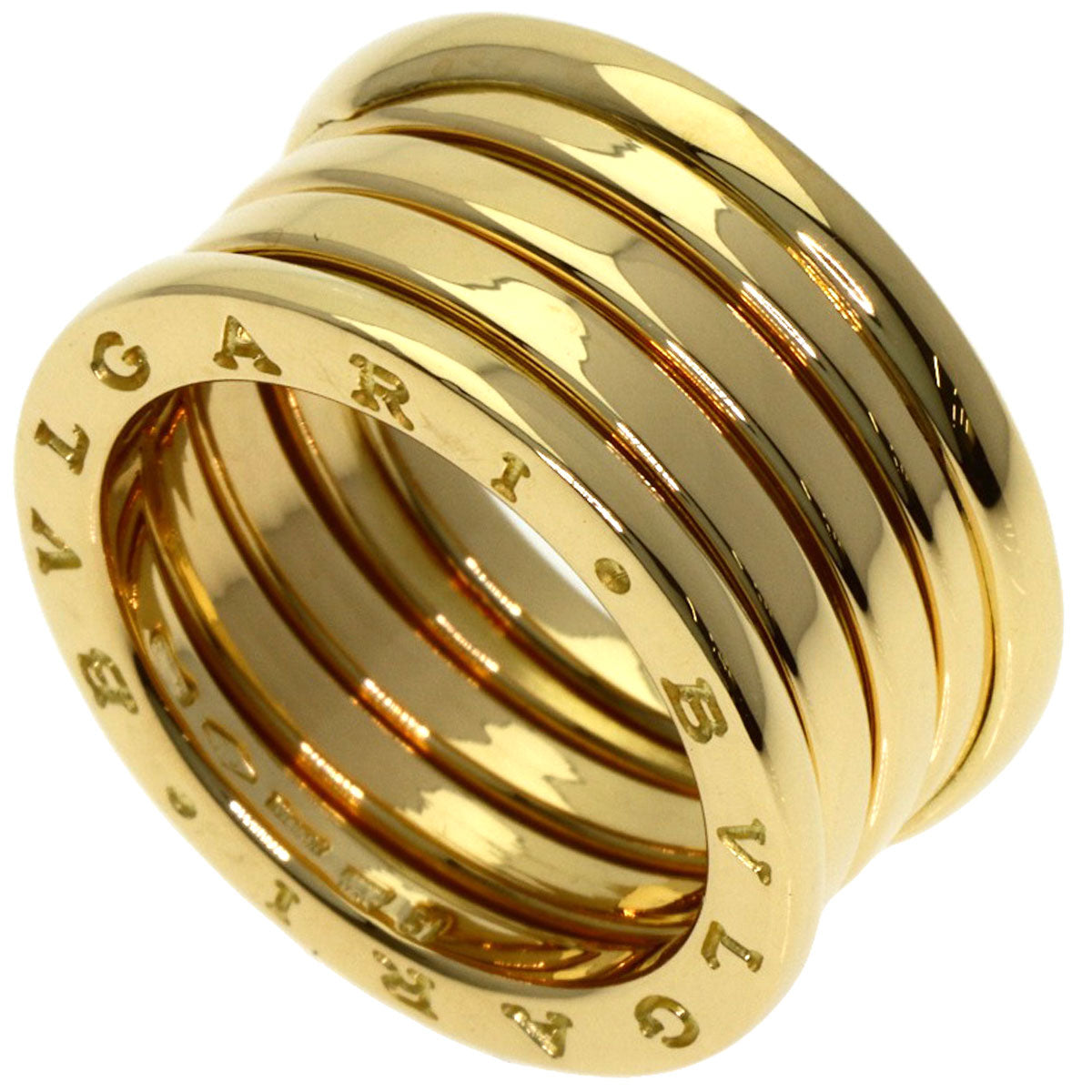 BVLGARI B.zero1 4 band #51 Ring K18 Yellow Gold Ladies [Used]