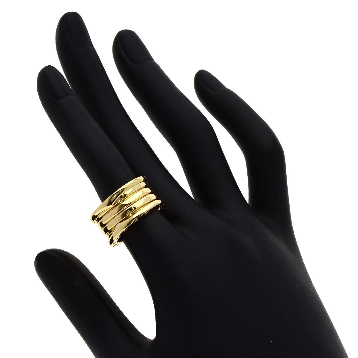 BVLGARI B.zero1 4 band #51 Ring K18 Yellow Gold Ladies [Used]