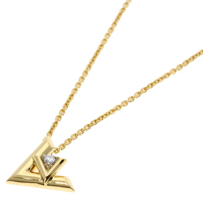 LOUIS VUITTON LV Volt One PM Diamond Necklace K18 Yellow Gold Ladies [Used]