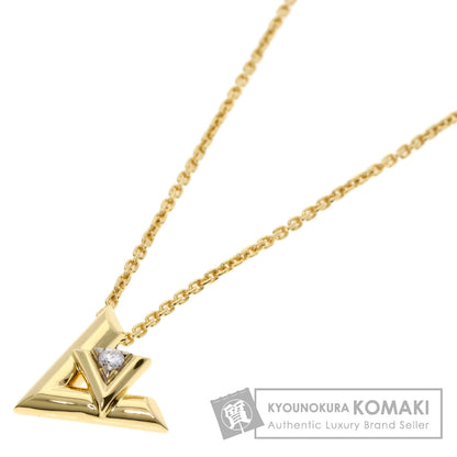 LOUIS VUITTON LV Volt One PM Diamond Necklace K18 Yellow Gold Ladies [Used]