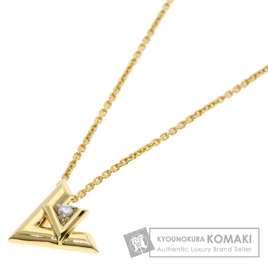 LOUIS VUITTON LV Volt One PM Diamond Necklace K18 Yellow Gold Ladies [Used]
