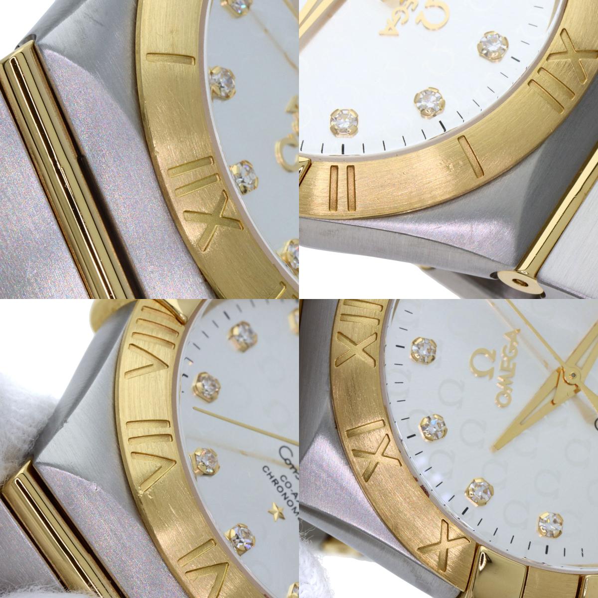 OMEGA Constellation 1.4" Watches 123.20.35.20.52.004 Stainless Steel/SSxK18YG mens