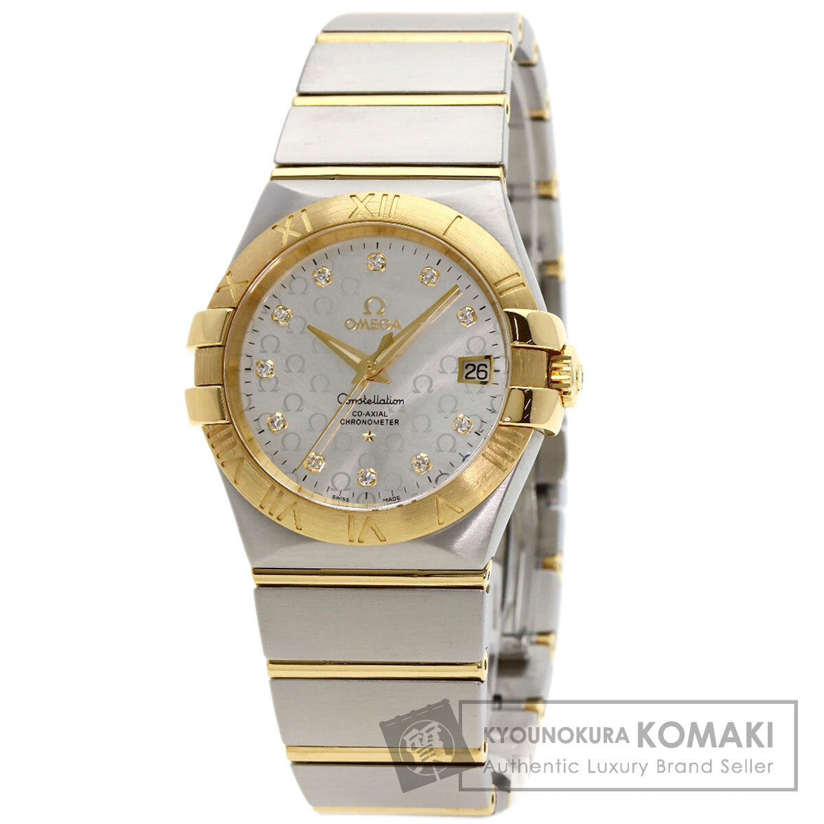 OMEGA Constellation 1.4" Watches 123.20.35.20.52.004 Stainless Steel/SSxK18YG mens