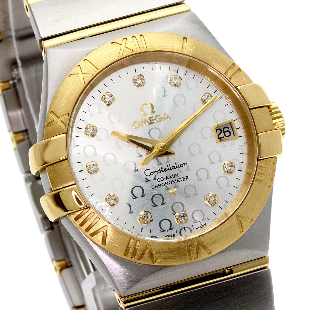 OMEGA Constellation 1.4" Watches 123.20.35.20.52.004 Stainless Steel/SSxK18YG mens
