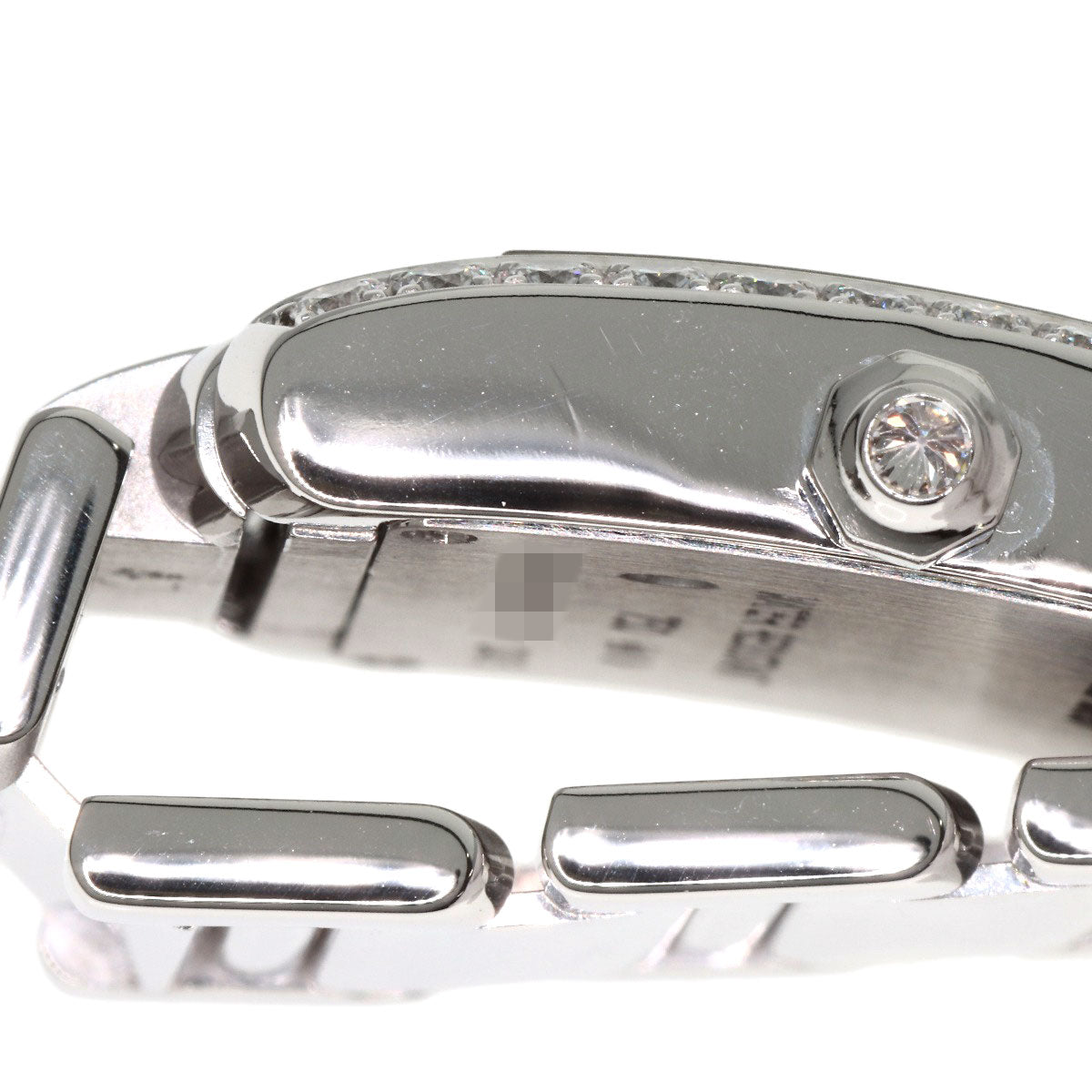 CARTIER Tank Francaise SM BezelDiamond Watches WE1002S3 K18 White Gold/K18 White Gold Ladies