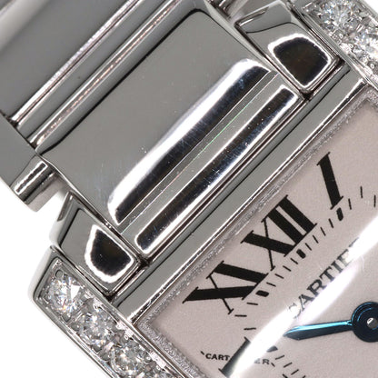 CARTIER Tank Francaise SM BezelDiamond Watches WE1002S3 K18 White Gold/K18 White Gold Ladies