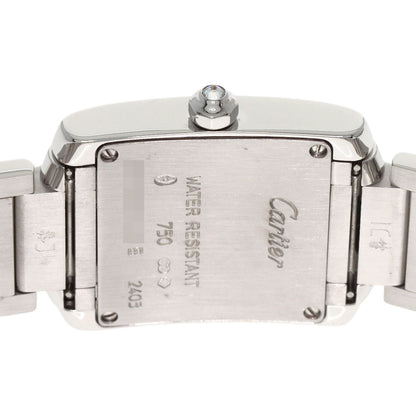 CARTIER Tank Francaise SM BezelDiamond Watches WE1002S3 K18 White Gold/K18 White Gold Ladies