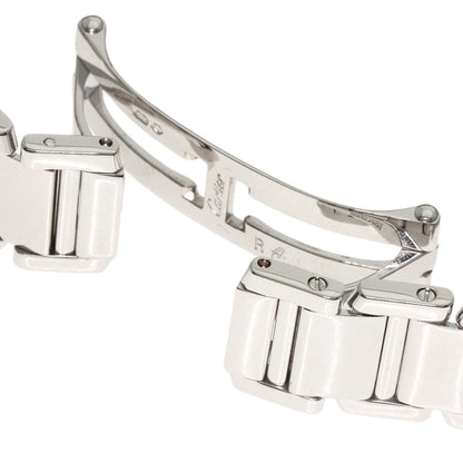 CARTIER Tank Francaise SM BezelDiamond Watches WE1002S3 K18 White Gold/K18 White Gold Ladies