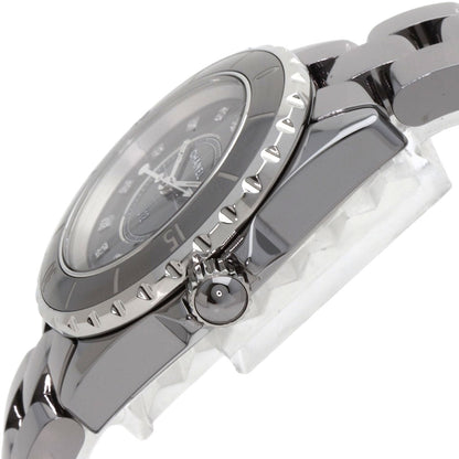 CHANEL J12 1.3" Chromatic 1.3" 12P Diamond Watches H3241 titaniumCeramic/titaniumCeramic Ladies