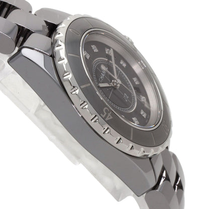 CHANEL J12 1.3" Chromatic 1.3" 12P Diamond Watches H3241 titaniumCeramic/titaniumCeramic Ladies