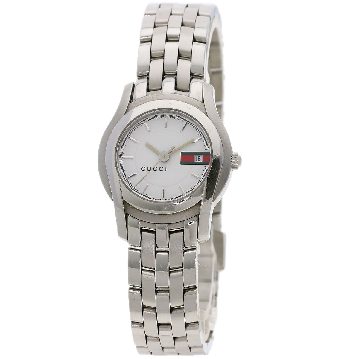 GUCCI Round face Watches 5500L Stainless Steel/Stainless Steel Ladies