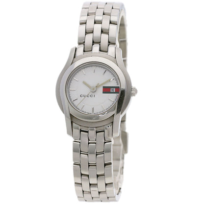 GUCCI Round face Watches 5500L Stainless Steel/Stainless Steel Ladies