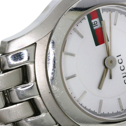 GUCCI Round face Watches 5500L Stainless Steel/Stainless Steel Ladies