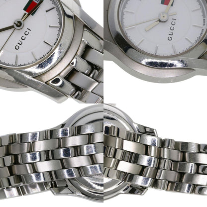 GUCCI Round face Watches 5500L Stainless Steel/Stainless Steel Ladies