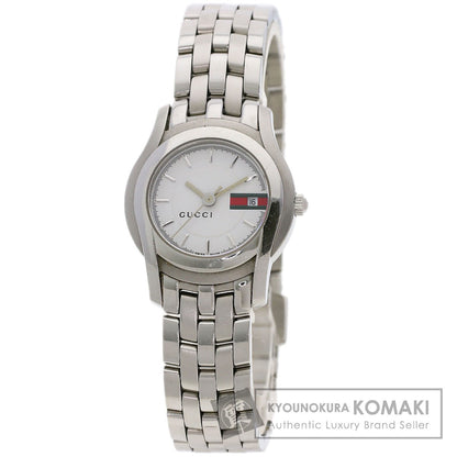 GUCCI Round face Watches 5500L Stainless Steel/Stainless Steel Ladies