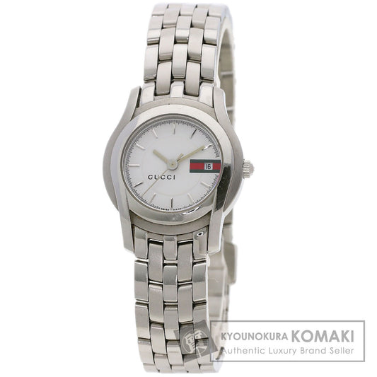 GUCCI Round face Watches 5500L Stainless Steel/Stainless Steel Ladies
