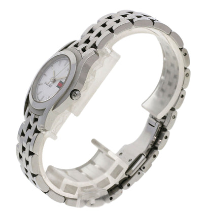 GUCCI Round face Watches 5500L Stainless Steel/Stainless Steel Ladies