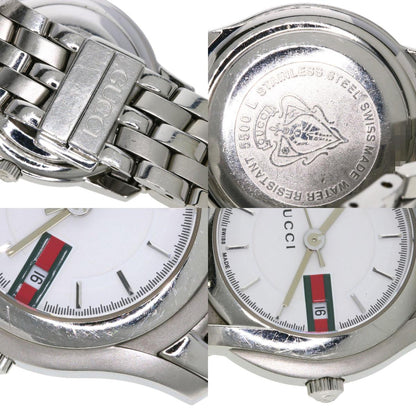 GUCCI Round face Watches 5500L Stainless Steel/Stainless Steel Ladies