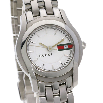GUCCI Round face Watches 5500L Stainless Steel/Stainless Steel Ladies