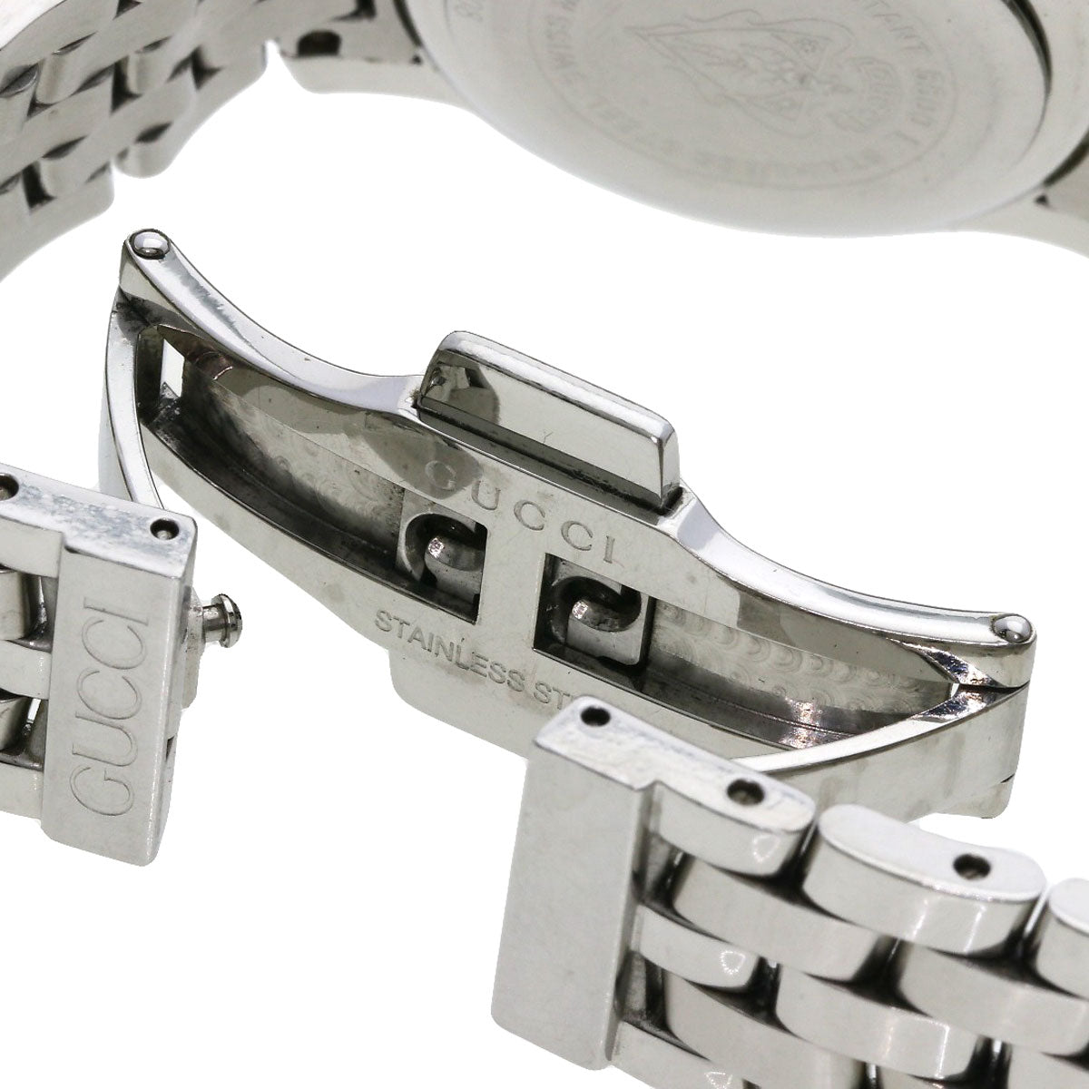 GUCCI Round face Watches 5500L Stainless Steel/Stainless Steel Ladies