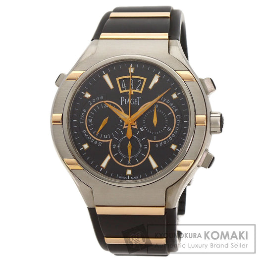 PIAGET Polo 45 Flyback Chronograph Watches GOA36002 Titanium/Rubber mens