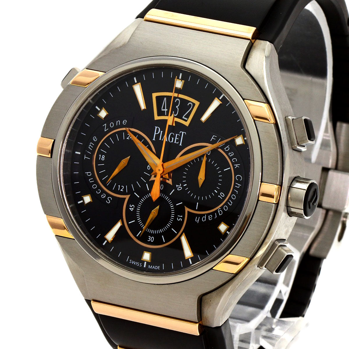 PIAGET Polo 45 Flyback Chronograph Watches GOA36002 Titanium/Rubber mens