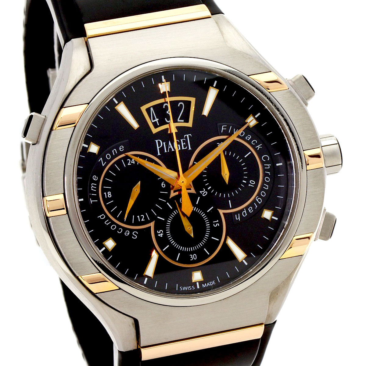 PIAGET Polo 45 Flyback Chronograph Watches GOA36002 Titanium/Rubber mens