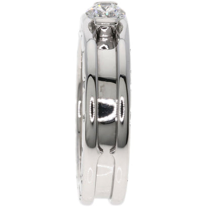 BVLGARI B.zero1 1-band 1-piece Diamond E-VS1-G #48 Ring K18 White Gold Ladies [Used]