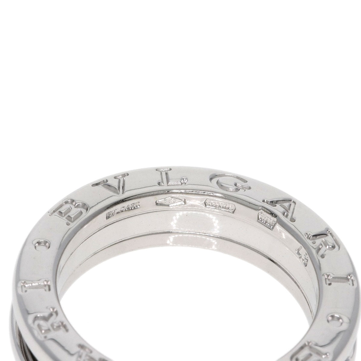 BVLGARI B.zero1 1-band 1-piece Diamond E-VS1-G #48 Ring K18 White Gold Ladies [Used]