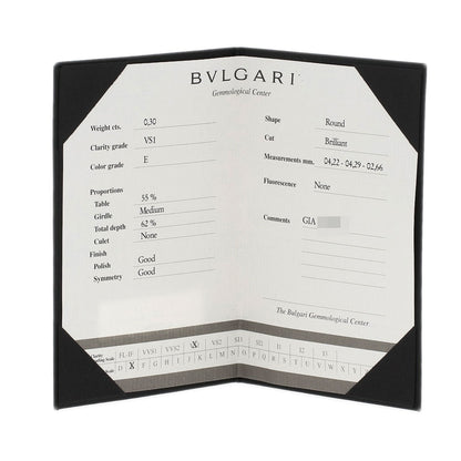 BVLGARI B.zero1 1-band 1-piece Diamond E-VS1-G #48 Ring K18 White Gold Ladies [Used]