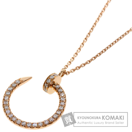 CARTIER Juste uncle Diamond Necklace K18 Pink Gold Ladies [Used]