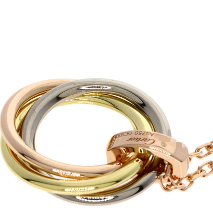 CARTIER Trinity 5P Diamond Necklace K18 Yellow Gold K18 White GoldLadies [Used]