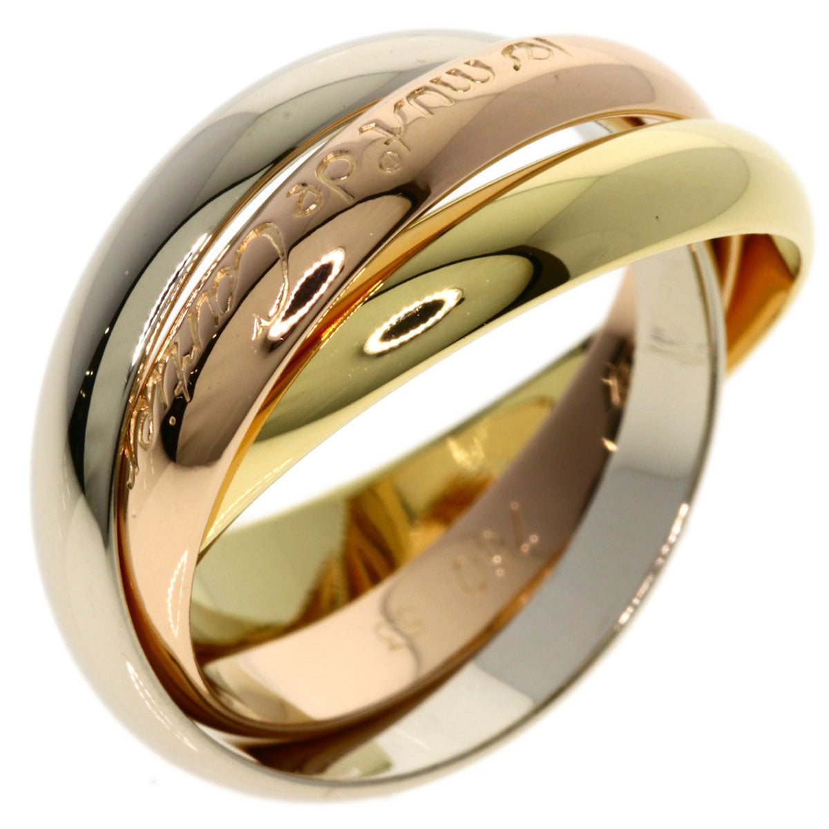 CARTIER Trinity #53 Ring K18 Yellow Gold K18 White GoldLadies [Used]