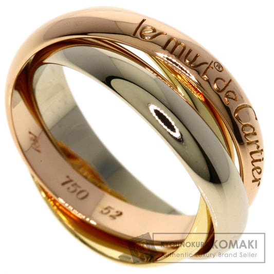 CARTIER Trinity #52 Ring K18 Yellow Gold K18 White GoldLadies [Used]