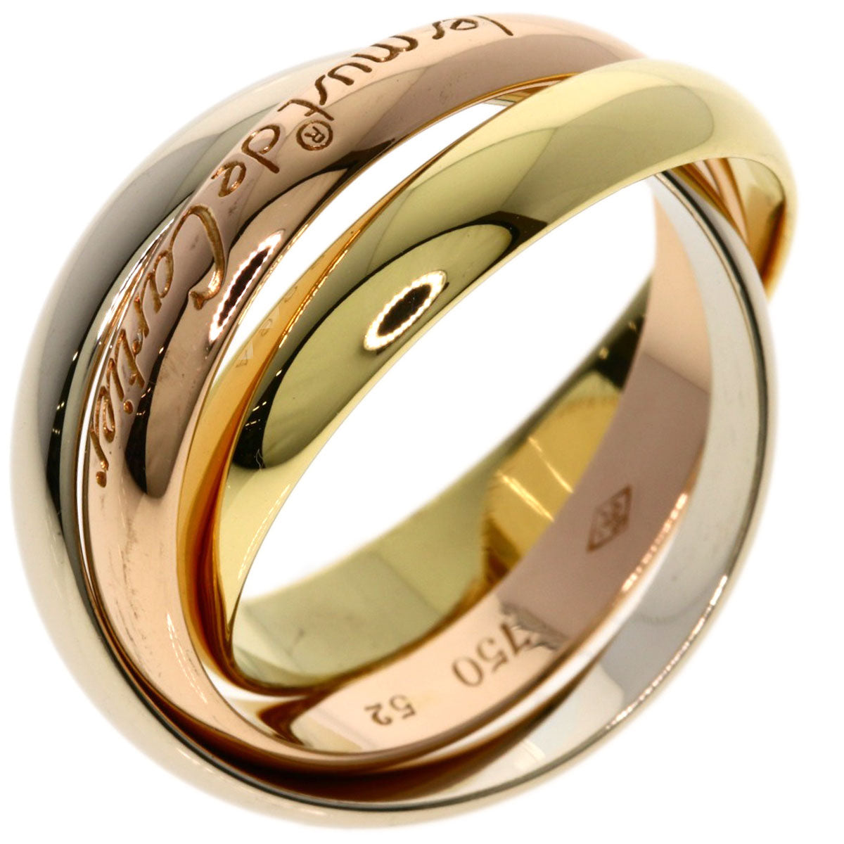 CARTIER Trinity #52 Ring K18 Yellow Gold K18 White GoldLadies [Used]