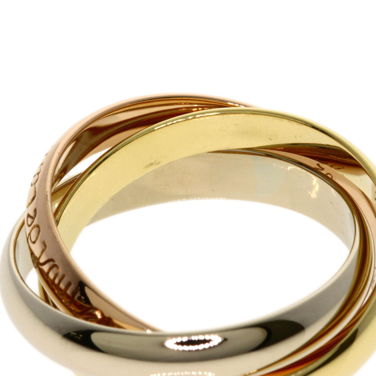CARTIER Trinity #52 Ring K18 Yellow Gold K18 White GoldLadies [Used]