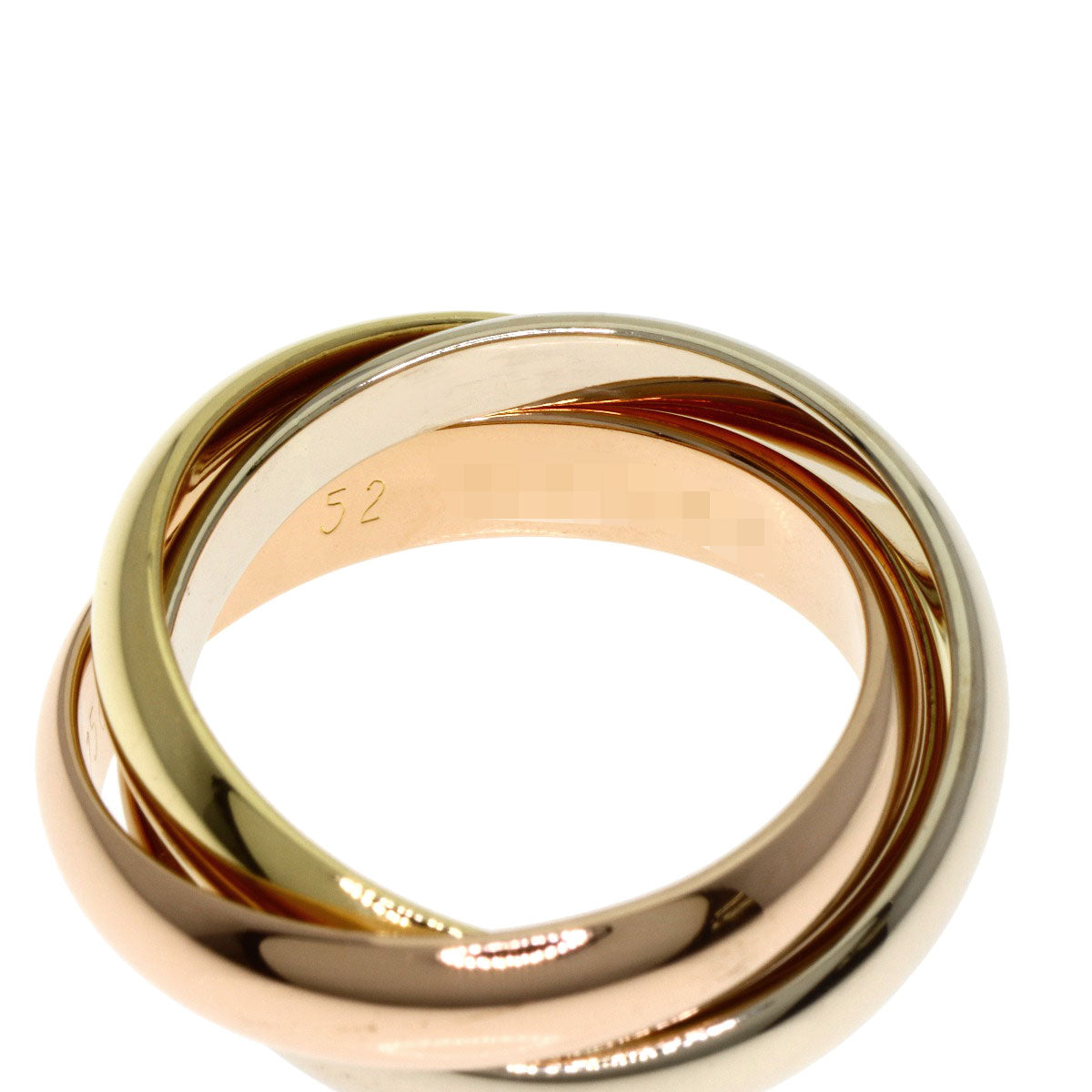 CARTIER Trinity MM Ring K18 Yellow Gold K18 White GoldLadies [Used]