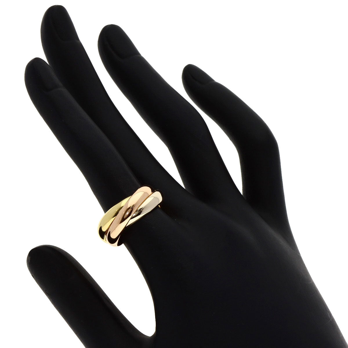 CARTIER Trinity MM Ring K18 Yellow Gold K18 White GoldLadies [Used]