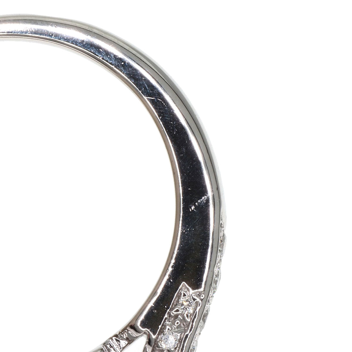 Chaumet Plume Solitaire Diamond Ring Platinum PT950 Ladies [Used]